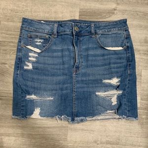 American eagle jean skirt